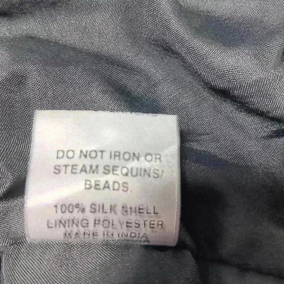 Vintage Odeon floral Sequence beading  top. - Picture 7 of 8